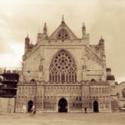 Exeter cathedral facade